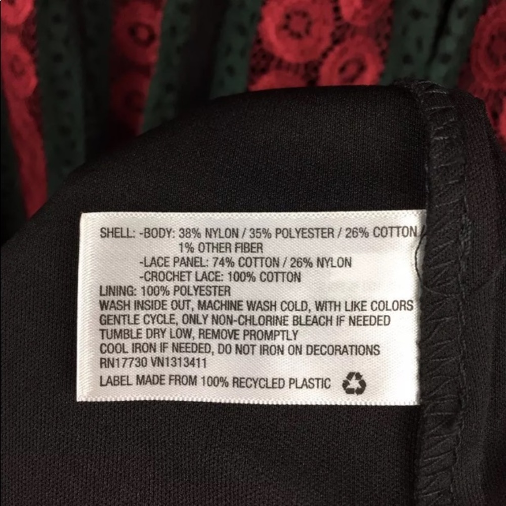 Xhilaration crochet dress xs nwt black green - Picture 4 of 4